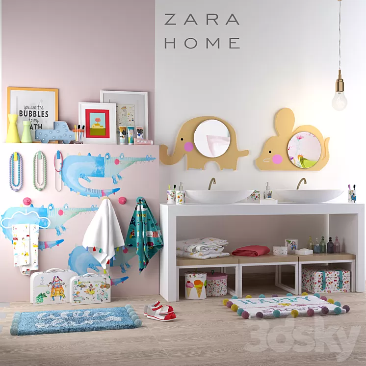Children's bath set Zara Home 3D Model