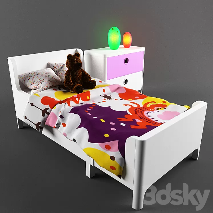 Children's bed 3D Model