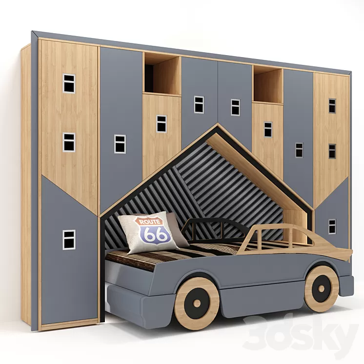 Childrens bed 3D Model