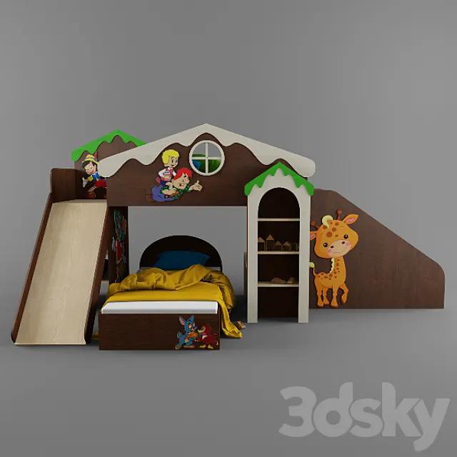 Children's bed 3D Model
