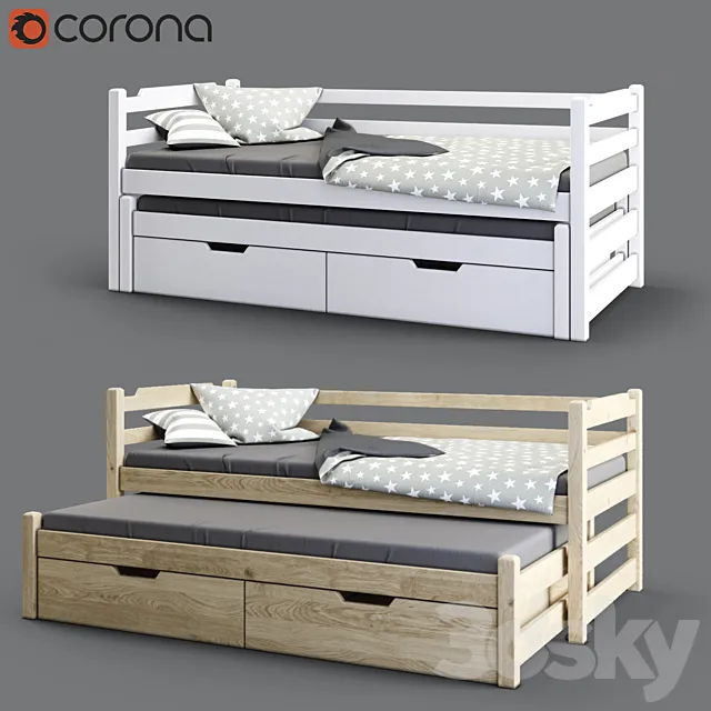 Children's bed 3D Model