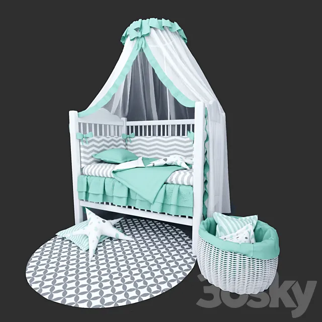 Children's bed 3D Model