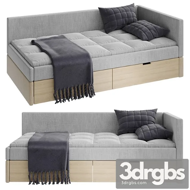 Childrens Bed 48 3D Model Free