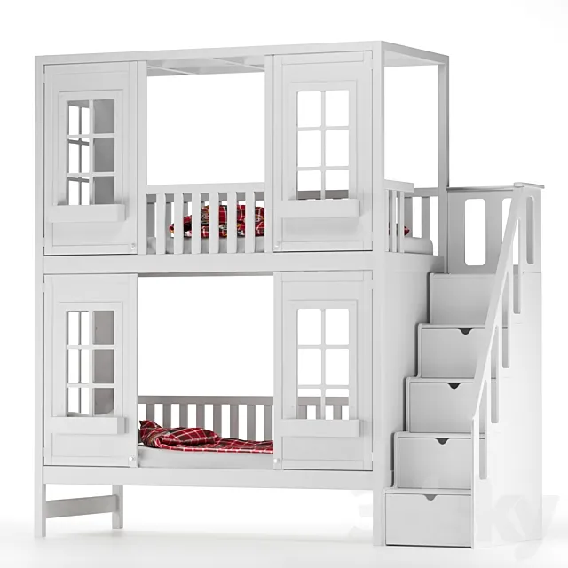 Children's bed Palazzo with a chest of drawers Free Download