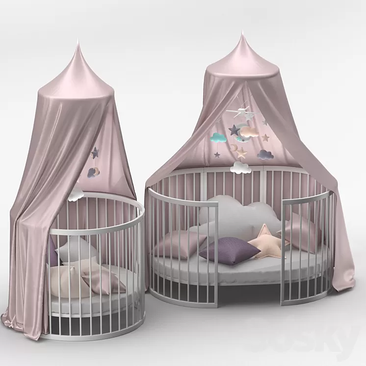 Children's bed transformer 3D Model