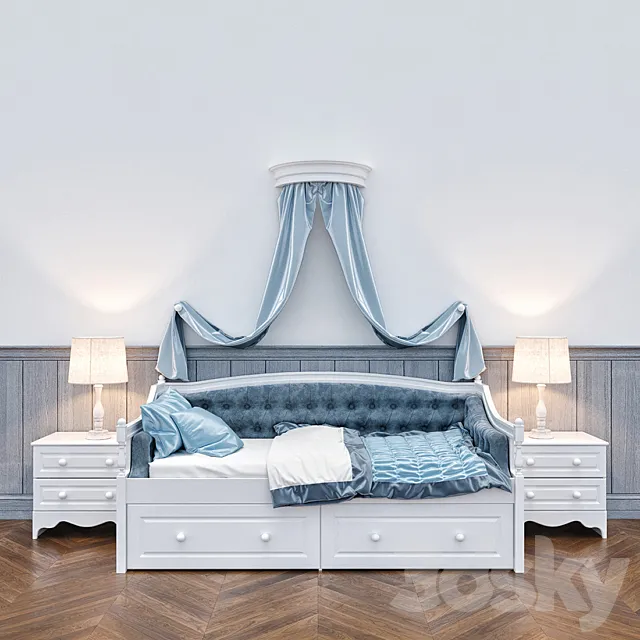 Children's bed with canopy 3DModel