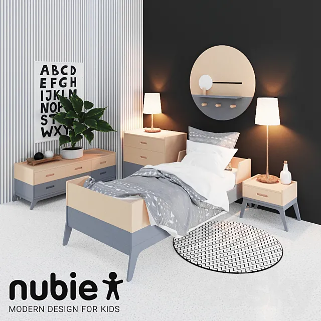 Children's bedroom by Nobodinoz 3D Model