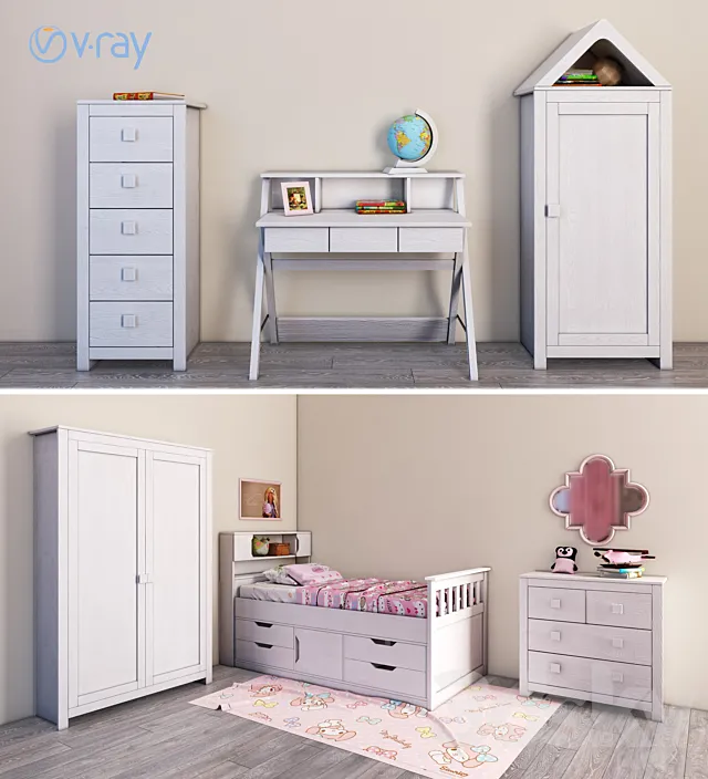 Children's bedroom Corliving 3D Model