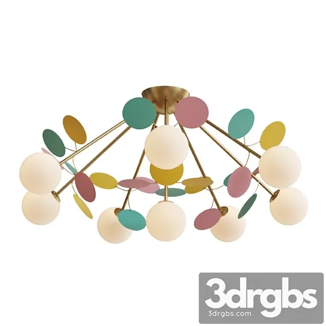 Childrens Ceiling Chandelier Multi Bliss 2772 8p 53455 1 3D Model Free