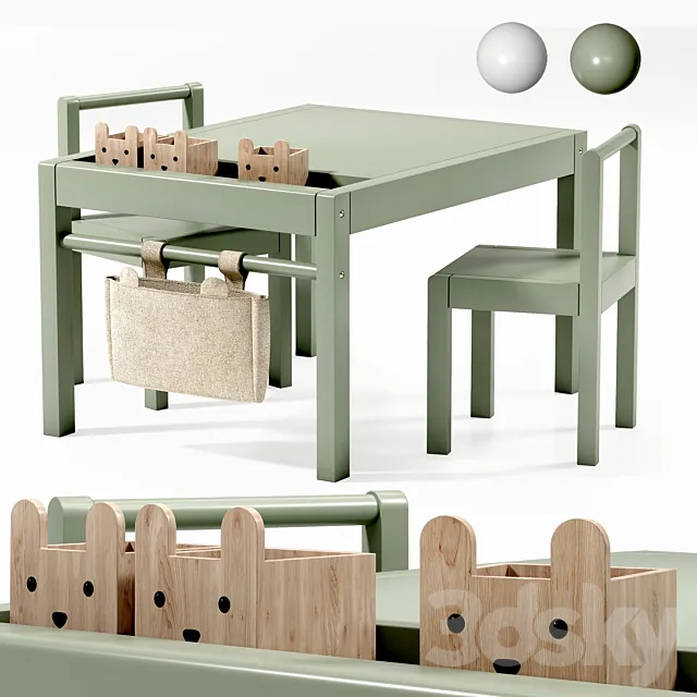 childrens chair 01 3D Model