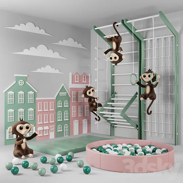 Children's complex 3D Model Free