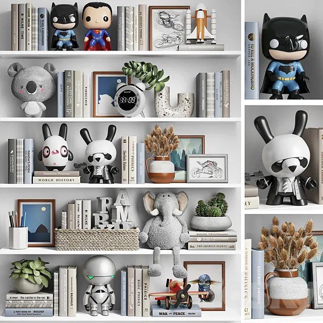 Children's decor set for boy 3DModel