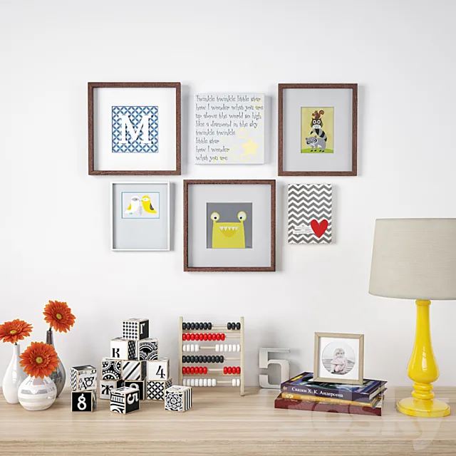 Childrens decorative set 2 3DModel