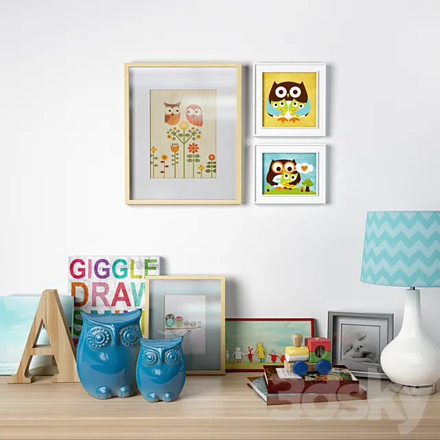 Childrens decorative set 3DModel