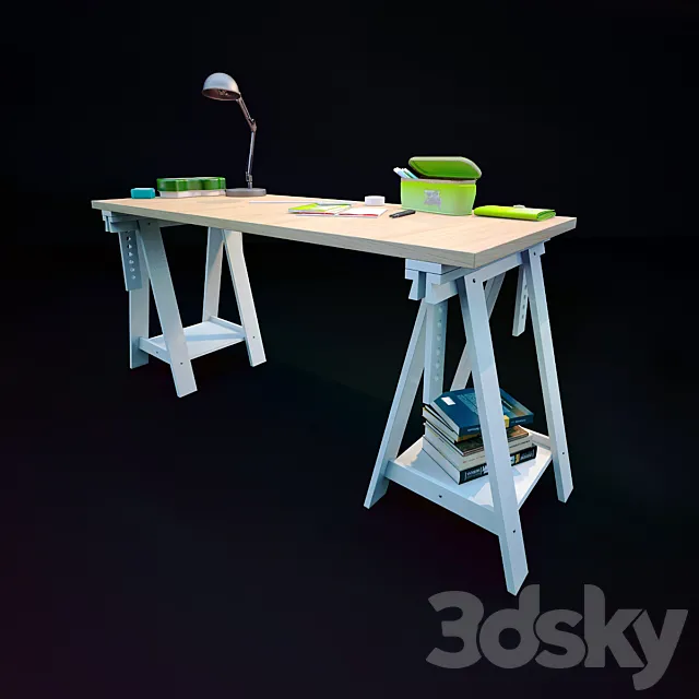 Childrens desk for creativity 3DModel