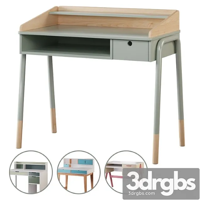 Childrens Desk Set01 1 3D Model Free