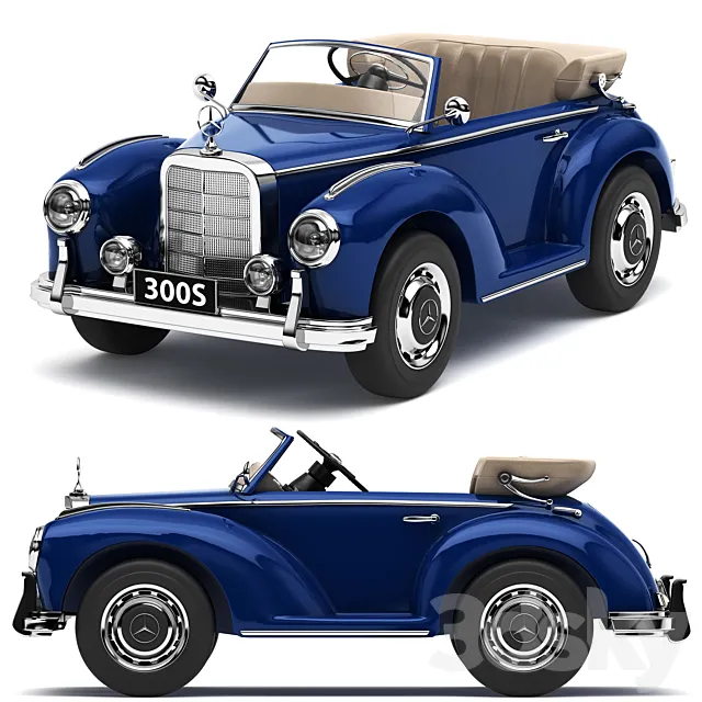 Children's electric car Mercedes-Benz 300S 3DModel