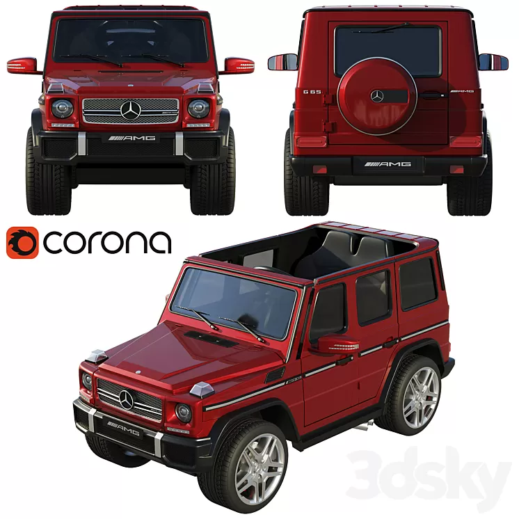 Children's electric car Mercedes-Benz G65 AMG 3D Model