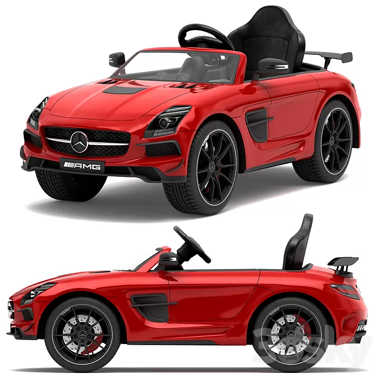 Children's electric car Mercedes-Benz SLS AMG 3D Model