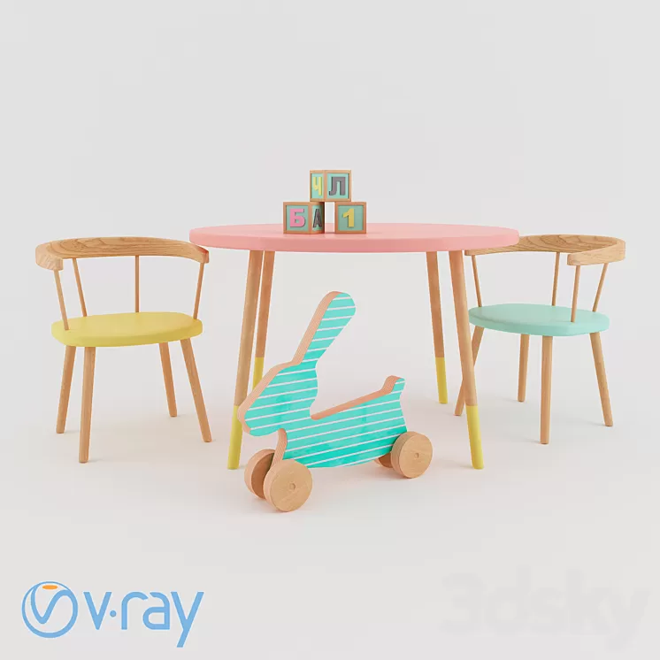 Children's furniture 3D Model