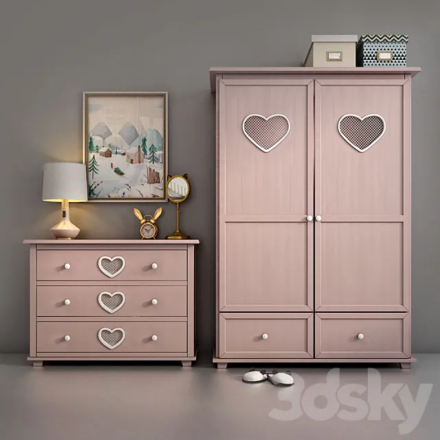 Children's furniture Adelina from the Russian brand Etage 3DModel