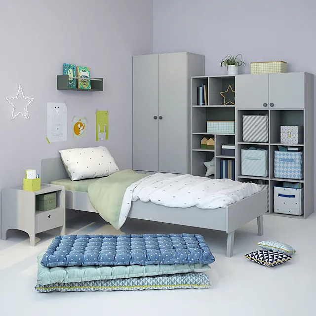 Children's furniture and accessories 10 3D Model