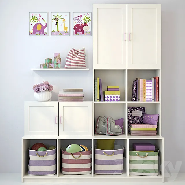 Children's furniture and accessories 2 3DModel