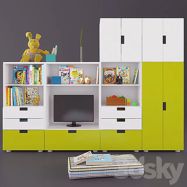 Children's furniture and accessories 3DModel