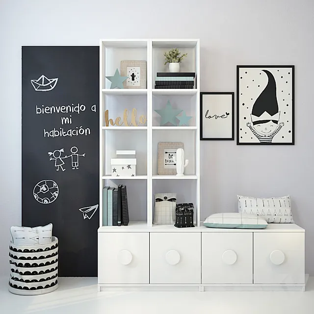 Children's furniture and accessories 4 3DModel