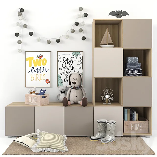 Children's furniture and accessories 44 3DModel