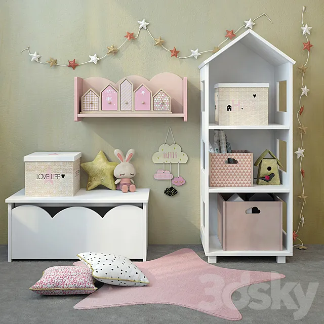 Children's furniture and accessories 7 3DModel