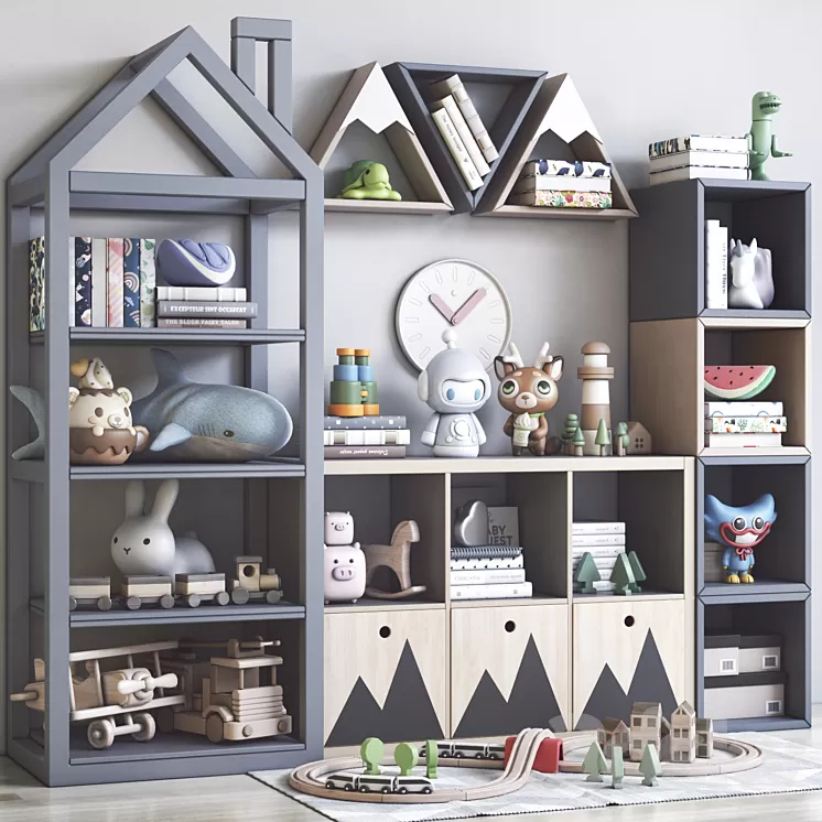 Childrens furniture and toys 17 3D Model Free