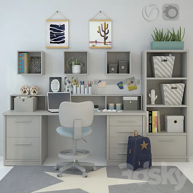 Children's furniture Asoral 03 3DModel