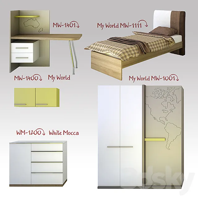 Children's furniture NewJoy 3DModel