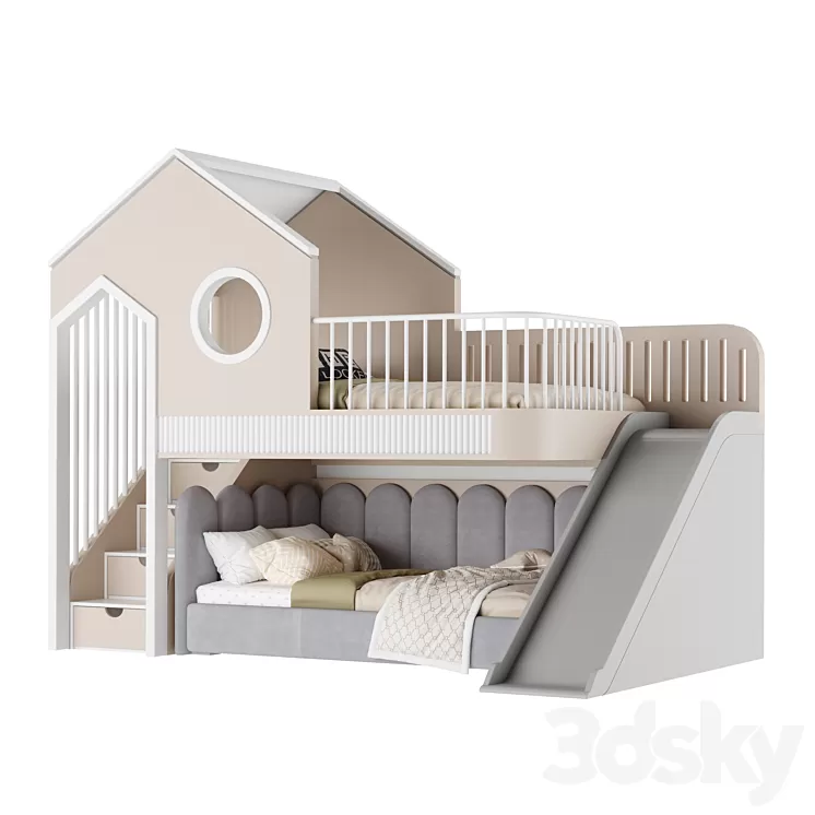Children's furniture set 18 3D Model Free