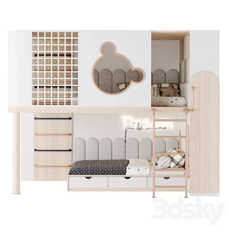 Children’s furniture set 28 3D Model Free Download