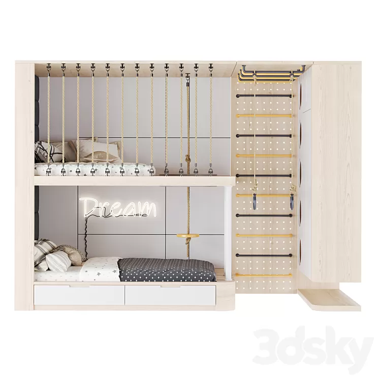 Childrens furniture set 29 3D Model Free Download