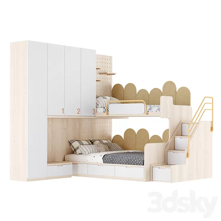 Children's furniture set 33 3D Model Free Download
