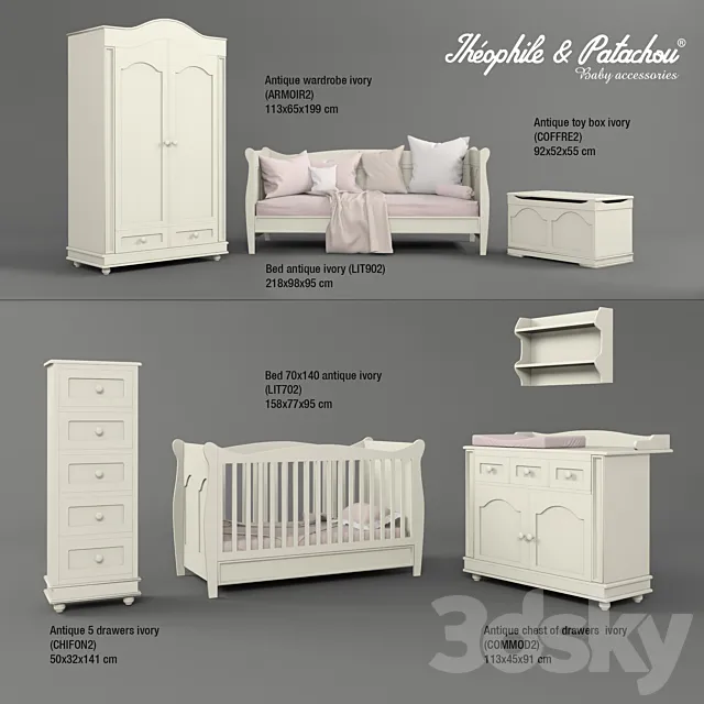 Children's furniture Théophile & Patachou 3DModel