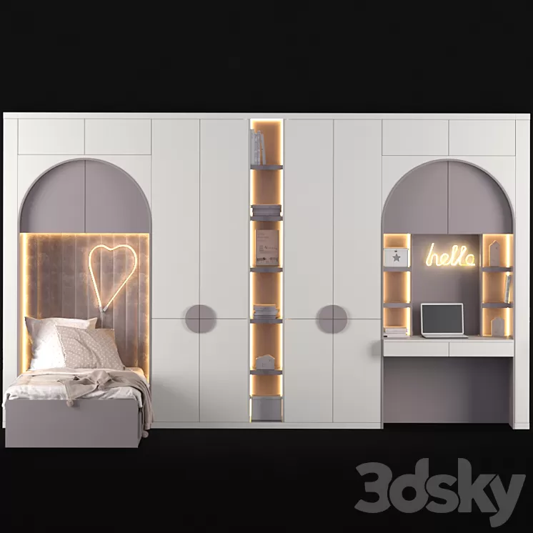 Children's furniture to order 222 3D Model Free Download