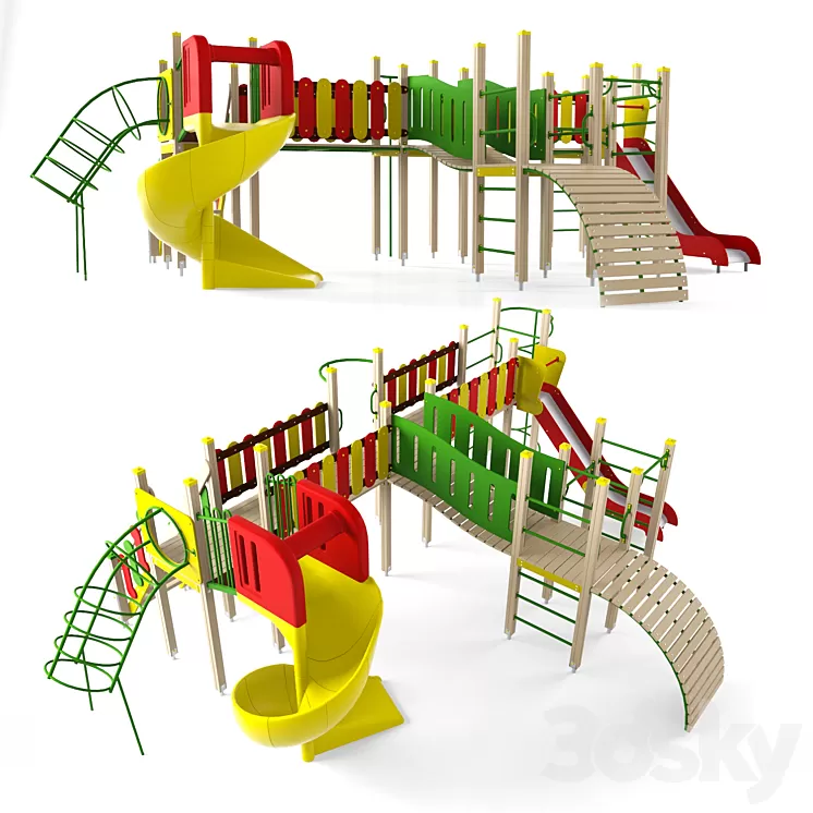 Children's game complex 21 3D Model