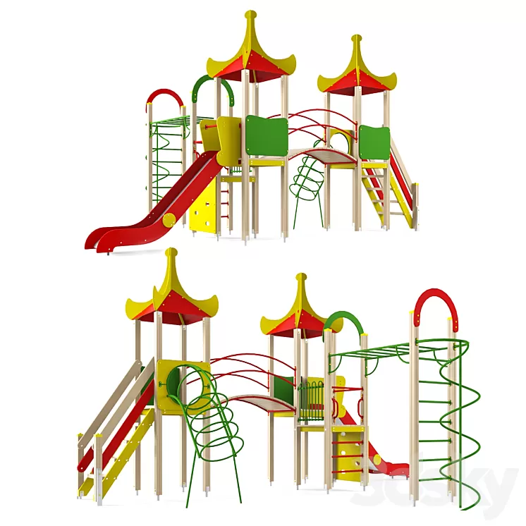 Children's game complex 24 3D Model