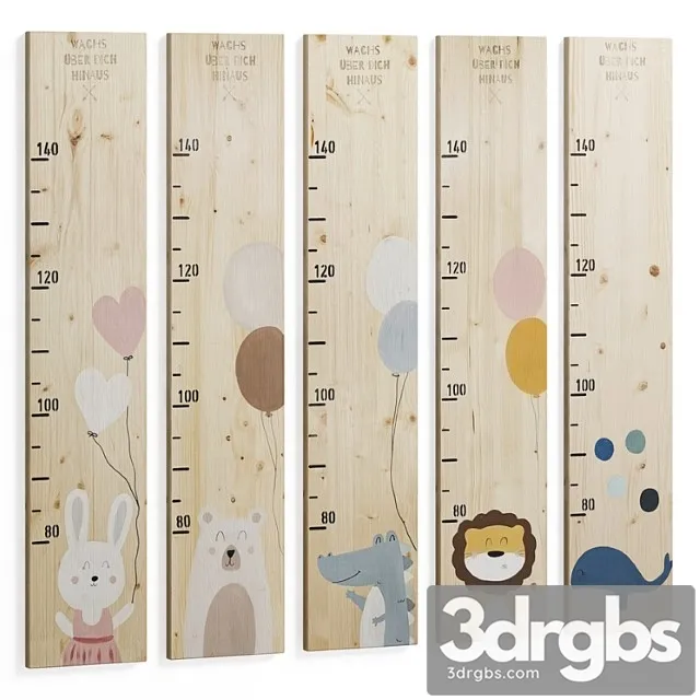 Childrens Measuring Bar 3D Model Free