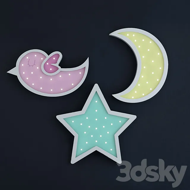 Children's nightlights White Dreams Design 3DModel