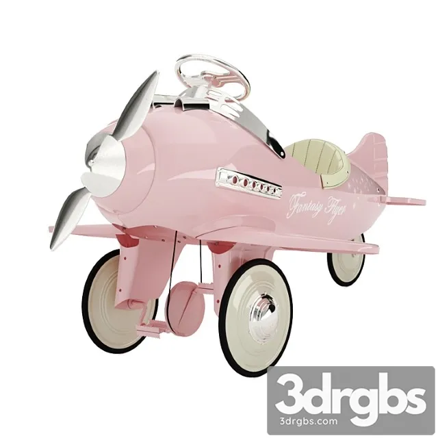 Childrens Pedal Airplane Fantasy Fleur 3D Model Free