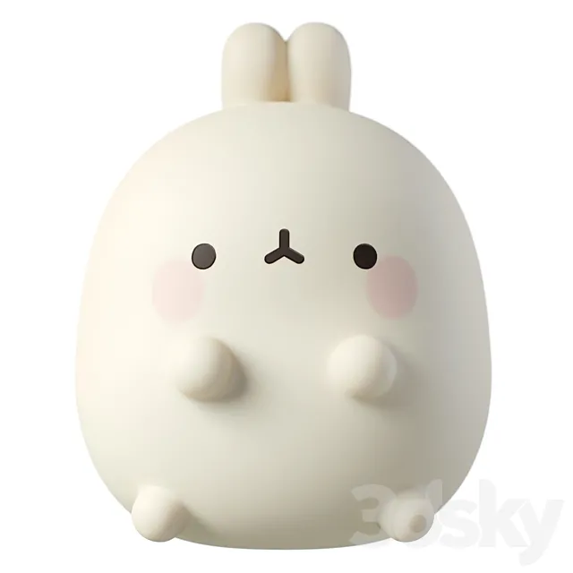 Children's plastic toy Millimages Molang 3D Model