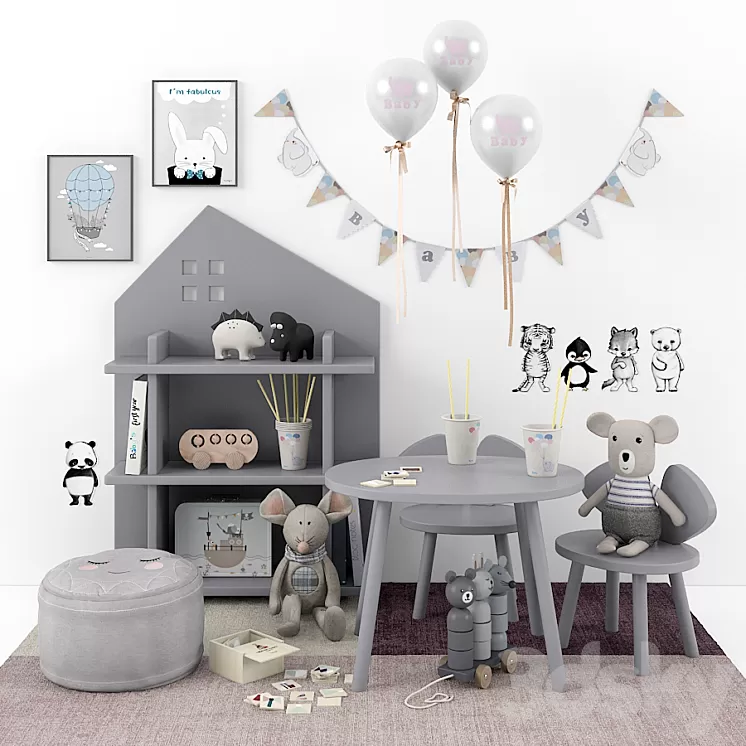 Children's play area 05 3D Model