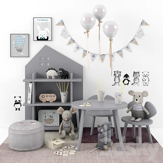 Children's play area 05 3DModel