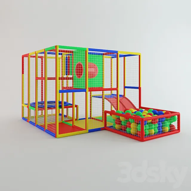 Children's play complex "baby house" 3D Model