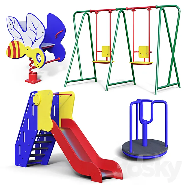 Children’s play equipment 3D Model